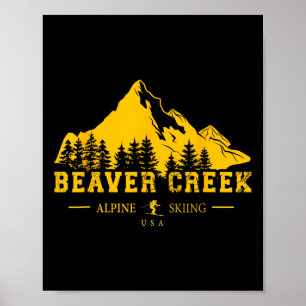Beaver Creek Colorado Usa Skigebiet Alpin Skifahre Poster