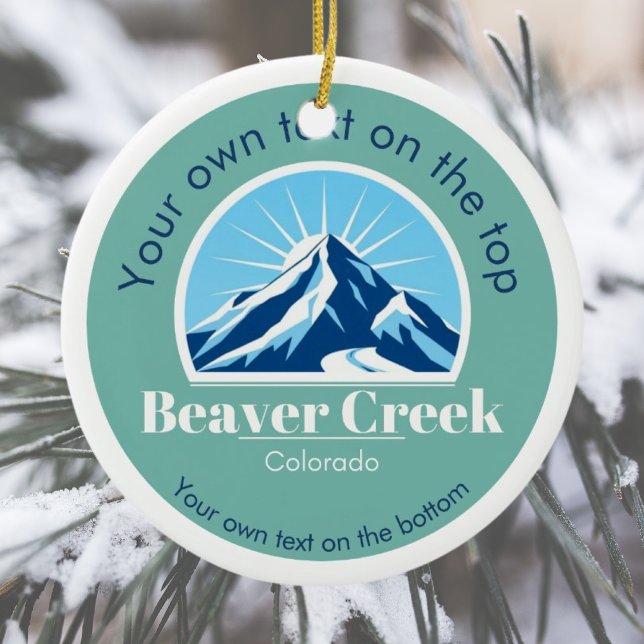 Beaver Creek Colorado USA Skigebiet Weihnachten Keramik Ornament (Von Creator hochgeladen)