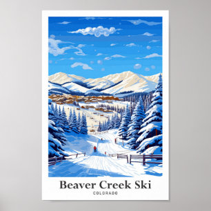 Beaver Creek Ski Colorado Vintage Reise Poster