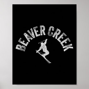 Beaver Creek Ski Vintage Skifahren Retro-Stil Poster
