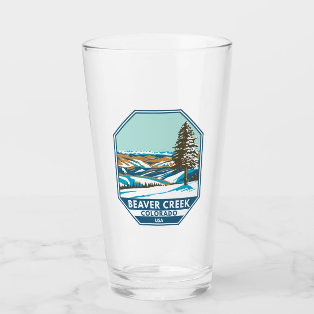 Beaver Creek Skigebiet Winter Colorado Glas (Vorderseite)