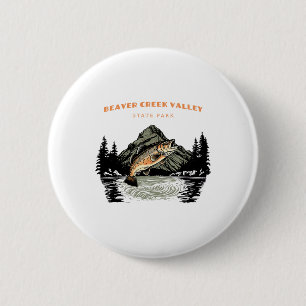 Beaver Creek Valley State Park Retro Vintage Angel Button