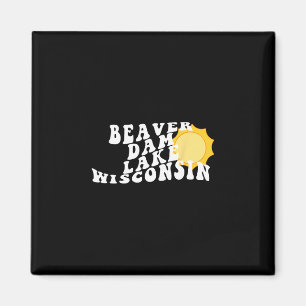 Beaver Dam Lake Wisconsin Wi Retro Wellige Souveni Magnet