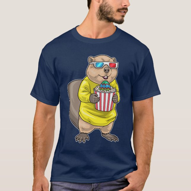 Beaver Easter Movie theater T-Shirt (Vorderseite)