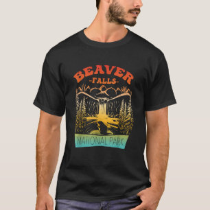 Beaver Falls National Park Vintages Design T Shirt