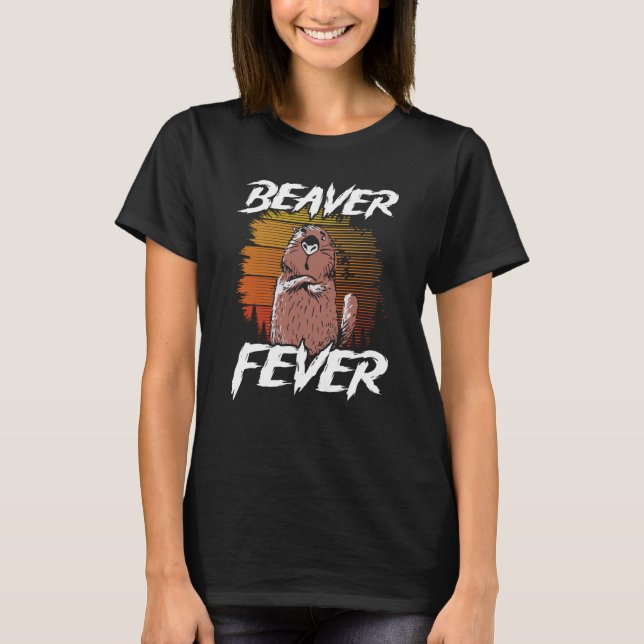 Beaver Fever Backprint Beaver T-Shirt (Vorderseite)