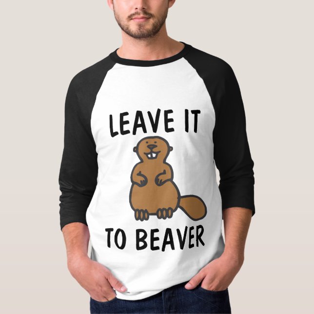BEAVER FUNNY T - SHIRT (Vorderseite)