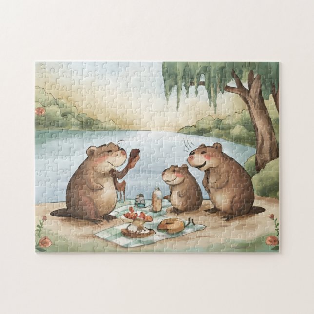 Beaver Jigsaw Puzzles (Horizontal)