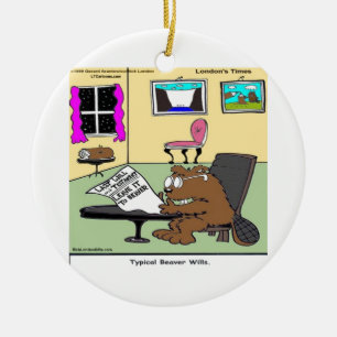 Beaver Living Wills Rick London Funny Keramikornament