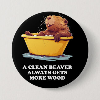 Beaver Lover Bath Button