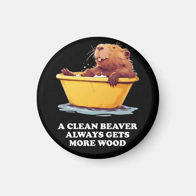 Beaver Lover Bath Magnet (Vorne)