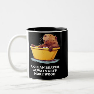 Beaver Lover Bath Zweifarbige Tasse