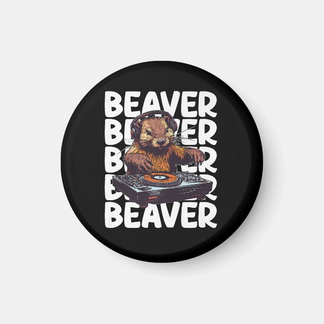 Beaver Lover DJ Magnet (Vorne)