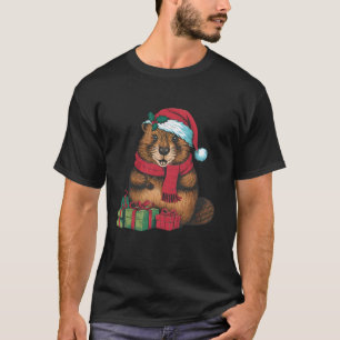 Beaver Lover Xmas Weihnachtsfeiertag Weihnachten T-Shirt