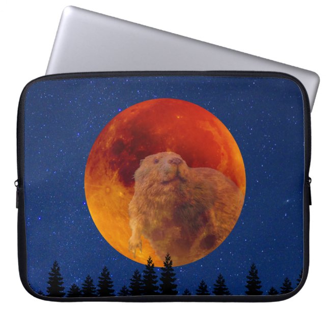 Beaver Moon im November Laptopschutzhülle (Vorderseite)