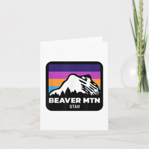 Beaver Mountain Utah Skifahren Snowboarden Familie Karte