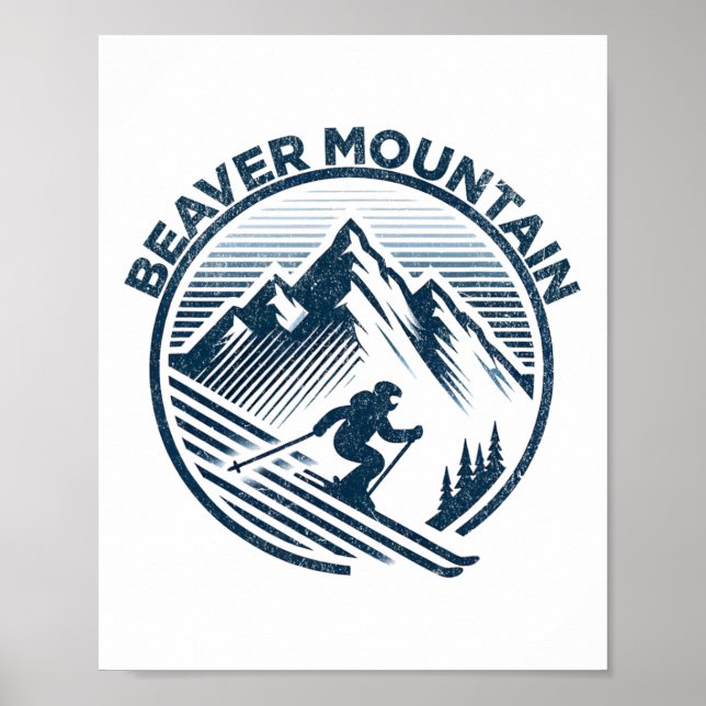 Beaver Mountain Utah Skigebiet Colorado Poster (Vorne)
