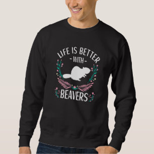 Beaver-Outfit für Beaver-Bekleidung Frauen Mädchen Sweatshirt