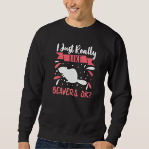 Beaver-Outfit für Biberbekleidung Frauen Mädchen 1 Sweatshirt
