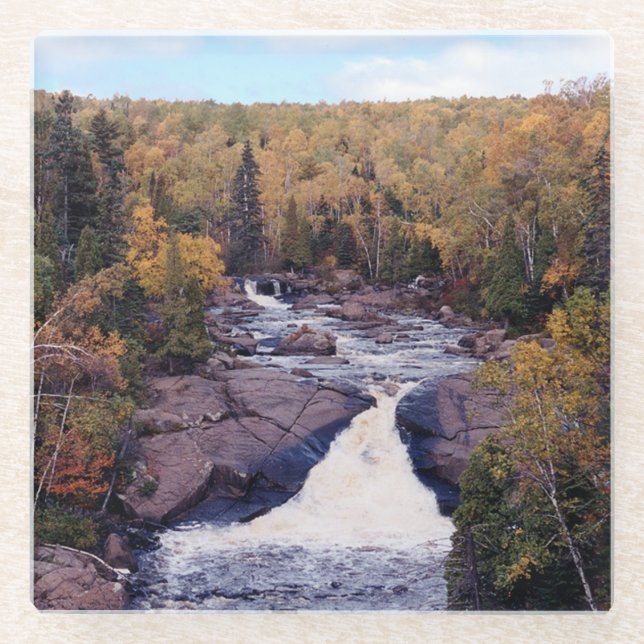 Beaver River Falls Glasuntersetzer (Vorderseite)