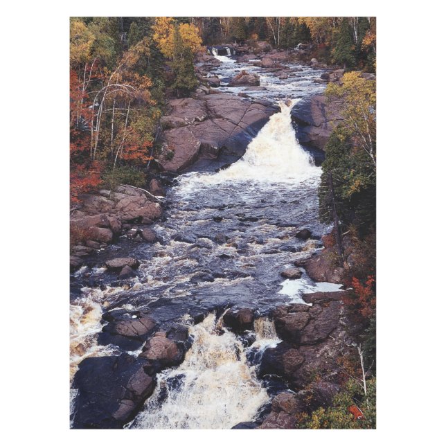 Beaver River Falls großes Tischtuch Tischdecke (Vorderseite)