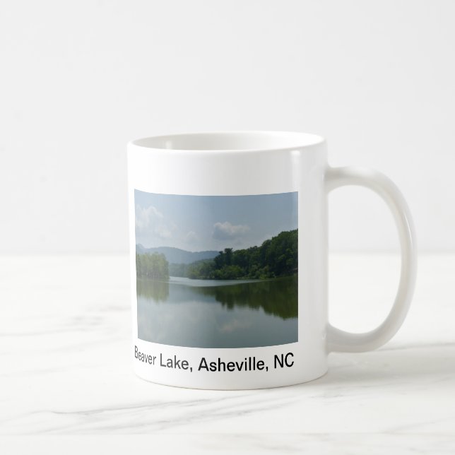 Beaver See, Asheville, NC-Kaffee-Tasse Tasse (Rechts)