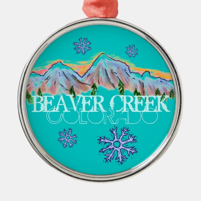 Beaver Silbernes Ornament (Vorne)