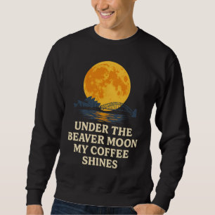 Beaver Supermond über Sydney Coffee Australia  Sweatshirt