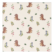 Beaver- und Waldbeeren-Muster