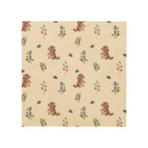 Beaver- und Waldbeeren-Muster