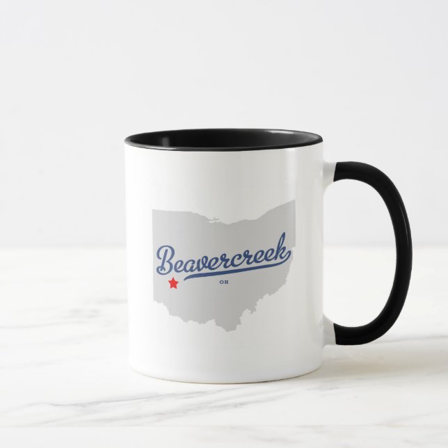 Beavercreek Ohio OH- Shirt Tasse (Rechts)