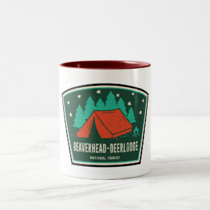 Beaverhead Deerlodge National Forest Camping Zweifarbige Tasse