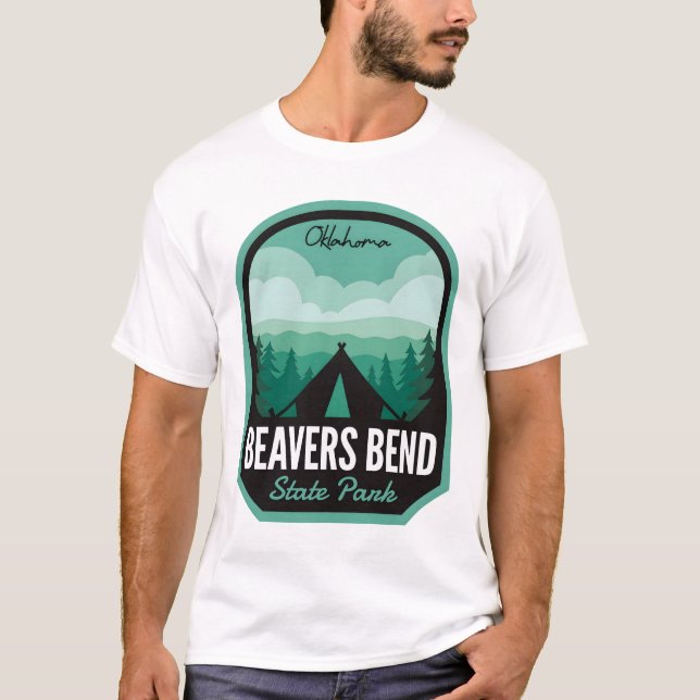 Beavers Bend Staat Park OK Camping T-Shirt (Vorderseite)