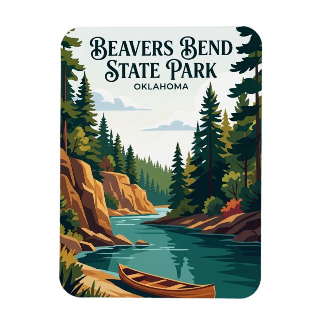 Beavers Bend State Park USA Magnet (Vertikal)