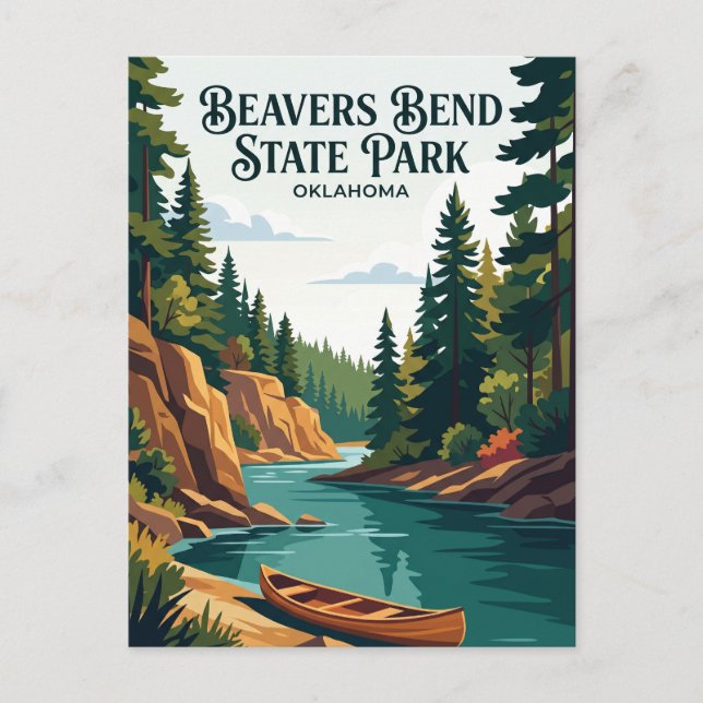Beavers Bend State Park USA Postkarte (Vorderseite)