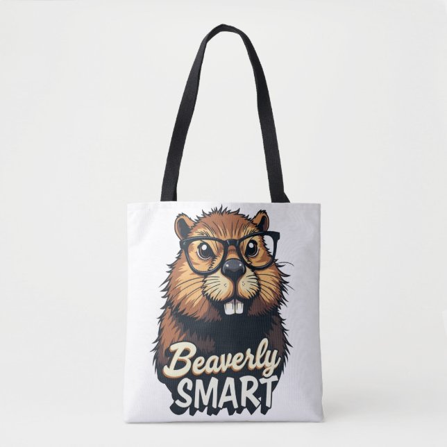 Beaversmart - Funny Beaver mit Brillen Graphic (Vorderseite)