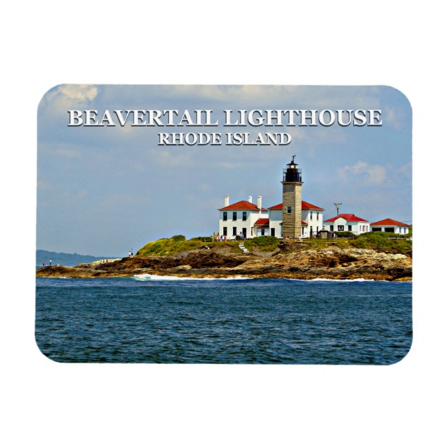 Beavertail Leuchtturm, Insel Rhode Magnet (Horizontal)