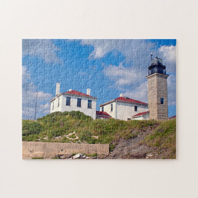 Beavertail Leuchtturm, Rhode Island Puzzlespiel Puzzle (Horizontal)