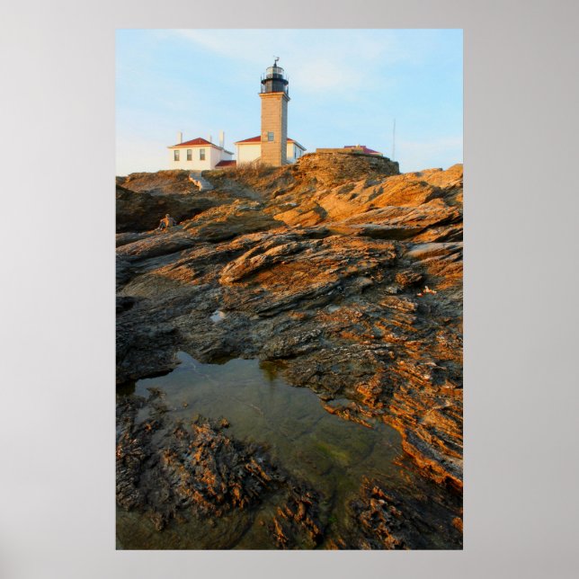 Beavertail Lighthouse Jamestown Rhode Island Poster (Vorne)