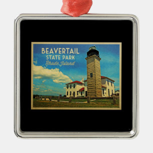 Beavertail Lighthouse Rhode Island Ornament Aus Metall