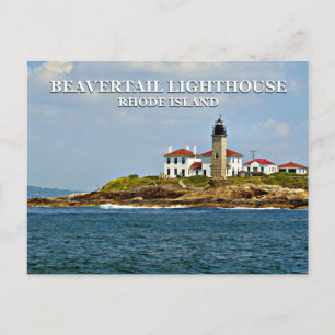 Beavertail Lighthouse, Rhode Island Postcard Postkarte
