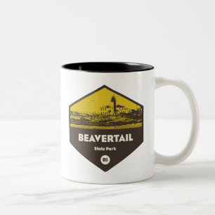 Beavertail Staat Park Rhode Island Zweifarbige Tasse