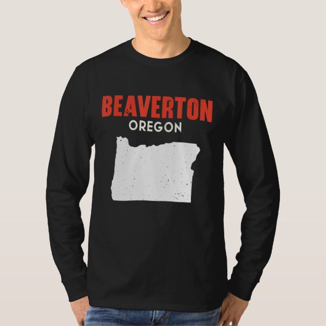 Beaverton Oregon State America Travel Oregonia T-Shirt (Vorderseite)