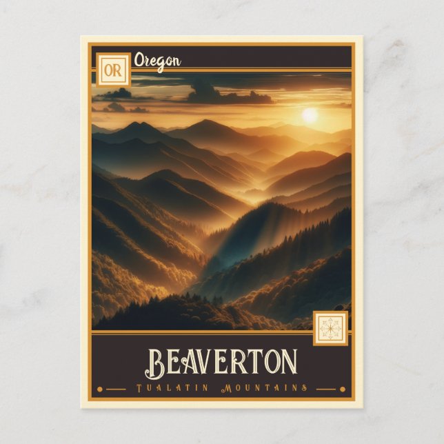 Beaverton, Oregon | VINTAG Postkarte (Vorderseite)