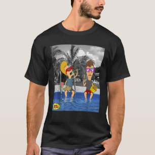 Beavis und Hintern Lounge am Poolportrait T-Shirt