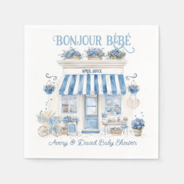 Bebe Cafe Bonjour Bebe Parisian theme Baby Show Serviette