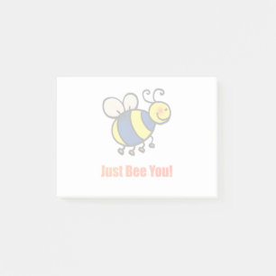 Bebe einfach deine glückliche Cartoon-Biene Post-it Klebezettel