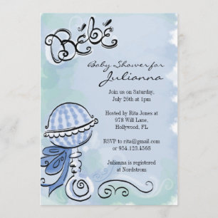 Bebe - französische inspirierte einladung