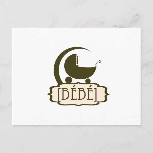 Bébé-Geschenke Postkarte (Vorderseite)