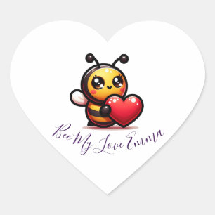 "Bebe meine Liebe, Emma" 🐝 ❤️ Herz-Aufkleber
